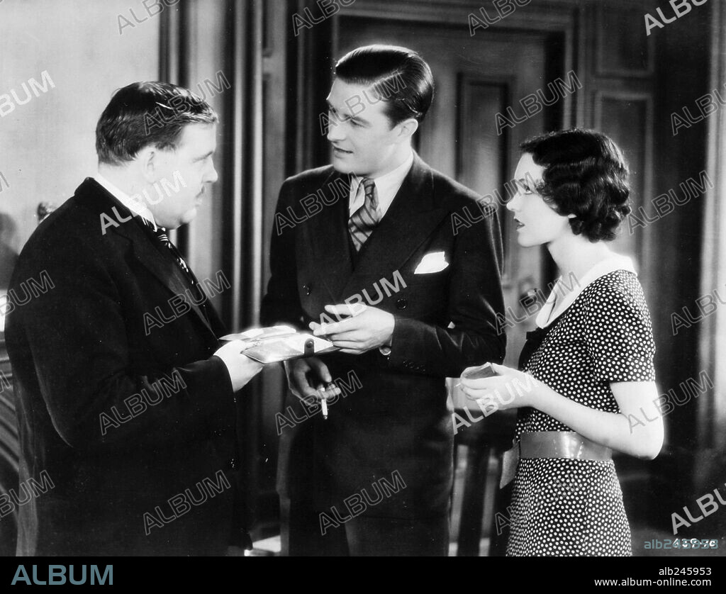 CHARLES LAUGHTON, MAUREEN O'SULLIVAN and RAY MILLAND in PAYMENT DEFERRED, 1932, directed by LOTHAR MENDES.