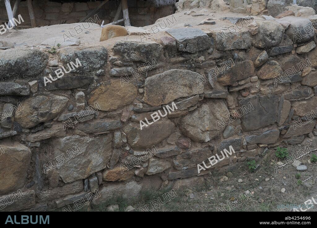 Remains at Kotosh, Huanuco, Peru, Late Archaic Period, 2300?1200 BCE. Chavin influence, first studied by Julio C.Tello.