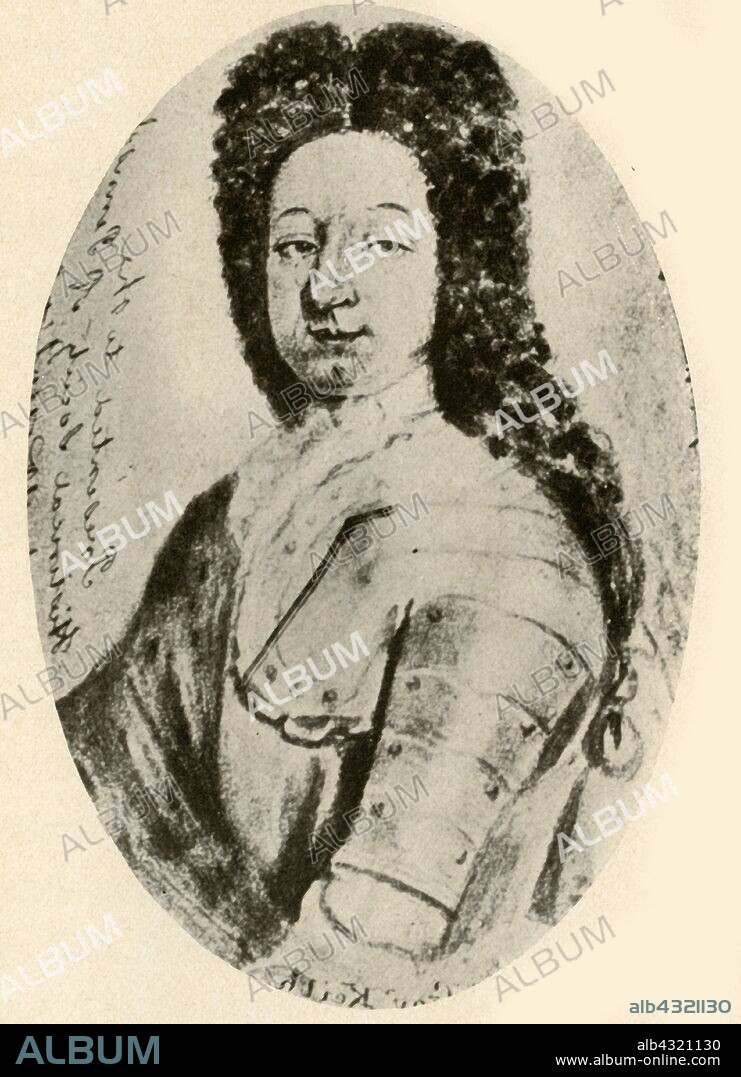 'Portrait of Sir William Keith, Governor of the Province of Pennsylvania, showing armour and campaign wig', 1717, (1937). William Keith (1679-1749) Governor of the Colonies of Pennsylvania and Delaware. From "History of American Costume - Book One 1607-1800", by Elisabeth McClellan. [Tudor Publishing Company, New York, 1937].