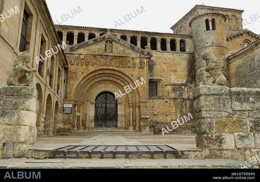 Romanesque collegiate church. Santillana del Mar. Cantabria, Spain.