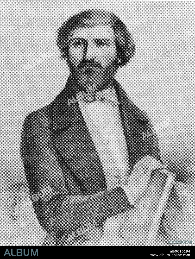 Portrait of Giuseppe Verdi (1813-1901) an Italian opera composer. Dated 19th Century.