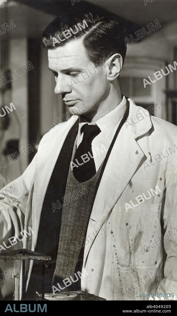 James Donald, Scottish actor and film star, 1951. Donald (1917-1993) starring as Neil Marriner in the film 'White Corridors', directed by Pat Jackson.