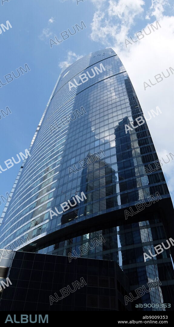 The Federation Tower skyscraper in the Moscow International Business Center (MIBC) in Moscow, Russia. The two skyscrapers are named Tower East or Vostok and Tower West or Zapad. The super tall skyscraper Tower East (Vostok) is currently the second tallest skyscraper in Europe and Russia after Lakhta Center, and the 46th-tallest building in the world. Zapad is a shorter skyscraper than Vostok and is the 11th-tallest building in Russia. The complex stands on the 13th lot, which has an area of 439,154 square meters. The project was conceived by German-Russian engineer Sergei Tchoban and German professor and engineer Peter Schweger. The complex was designed by architecture companies nps+partner and Schweger Associated Architects.