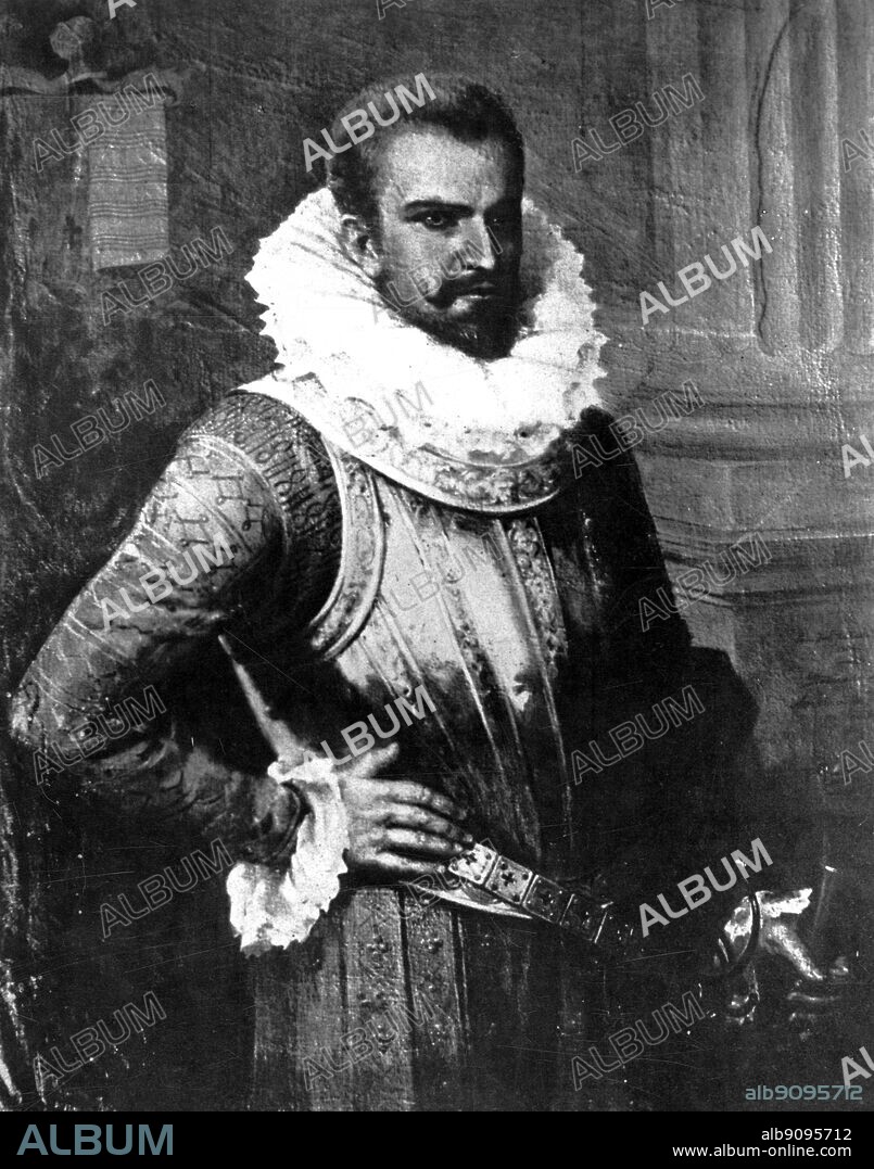 Pedro de Alvarado y Contreras (also known as Don Pedro de Alvarado) (c.1495-1541) was a Spanish conquistador, known for his skill as a soldier and cruelty to native populations. He was left in command of the Spanish force in Tenochtitlan. Date created early 17th century. The Conquistadors by Hammond Innes, page 160.