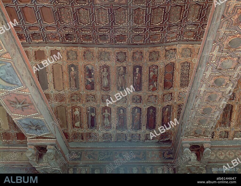 TECHUMBRE MUDEJAR DE LA CATEDRAL DE TERUEL - SIGLO XIV.
