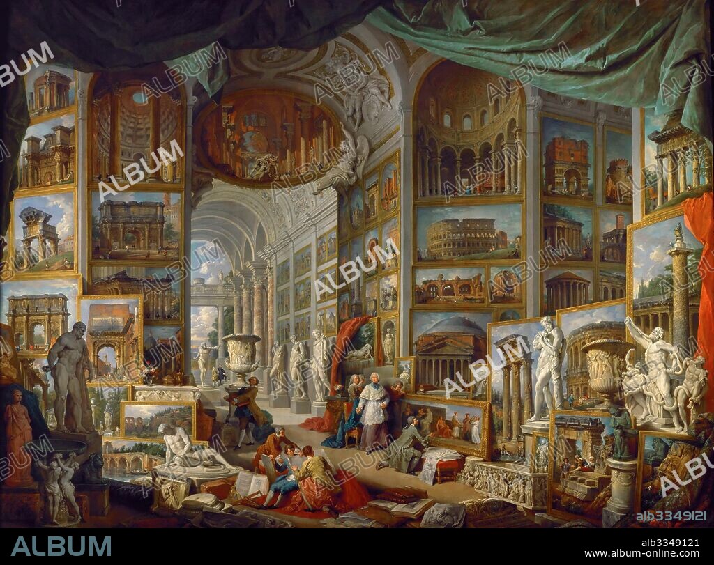 GIOVANNI PAOLO PANINI. Picture Gallery with Views of Ancient Rome (Roma Antica).