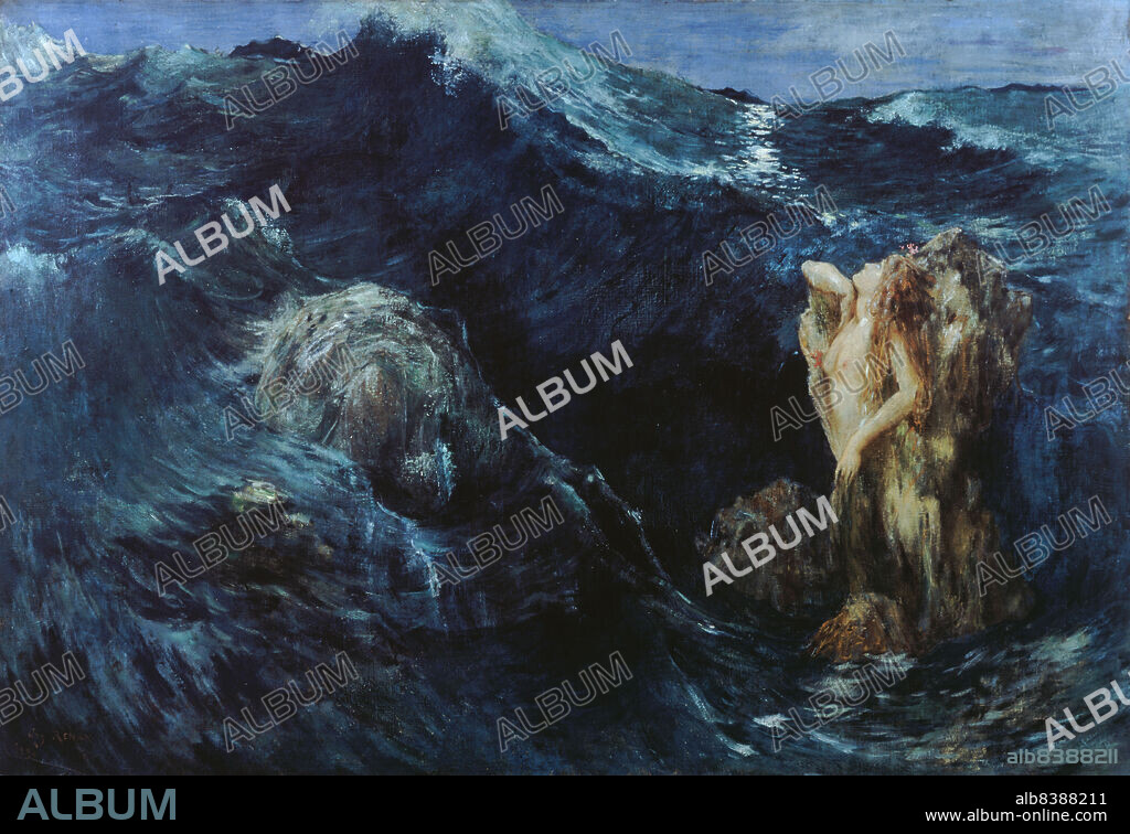 ERNEST CORNELIS ARY RENAN. Charybdis and Scylla, 1894.