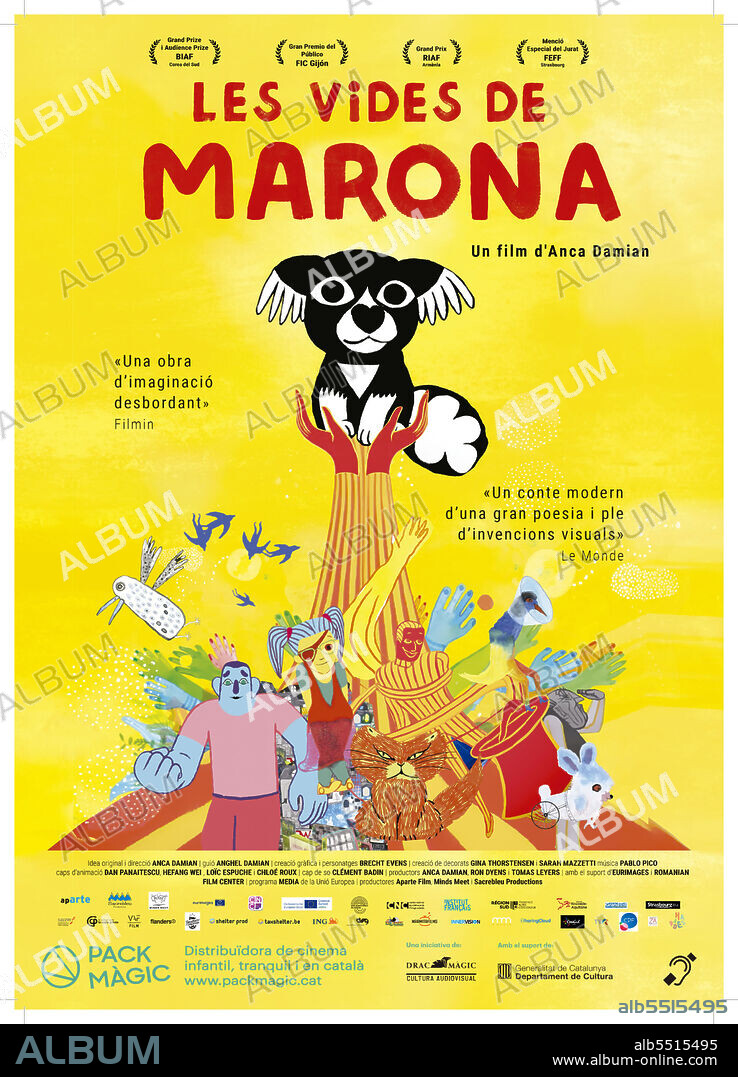 Poster de LAS VIDAS DE MARONA, 2019 (L' EXTRAORDINAIRE VOYAGE DE MARONA), dirigida por ANCA DAMIAN. Copyright Sacrebleu Productions.