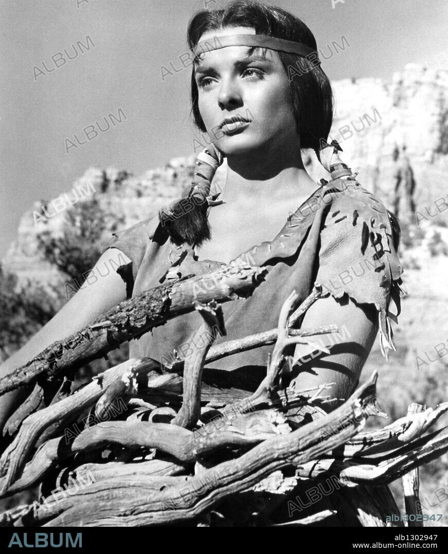 JEAN PETERS in APACHE, 1954, unter der Regie von ROBERT ALDRICH. Copyright UNITED ARTISTS/HECHT-HILL-LANCASTER.