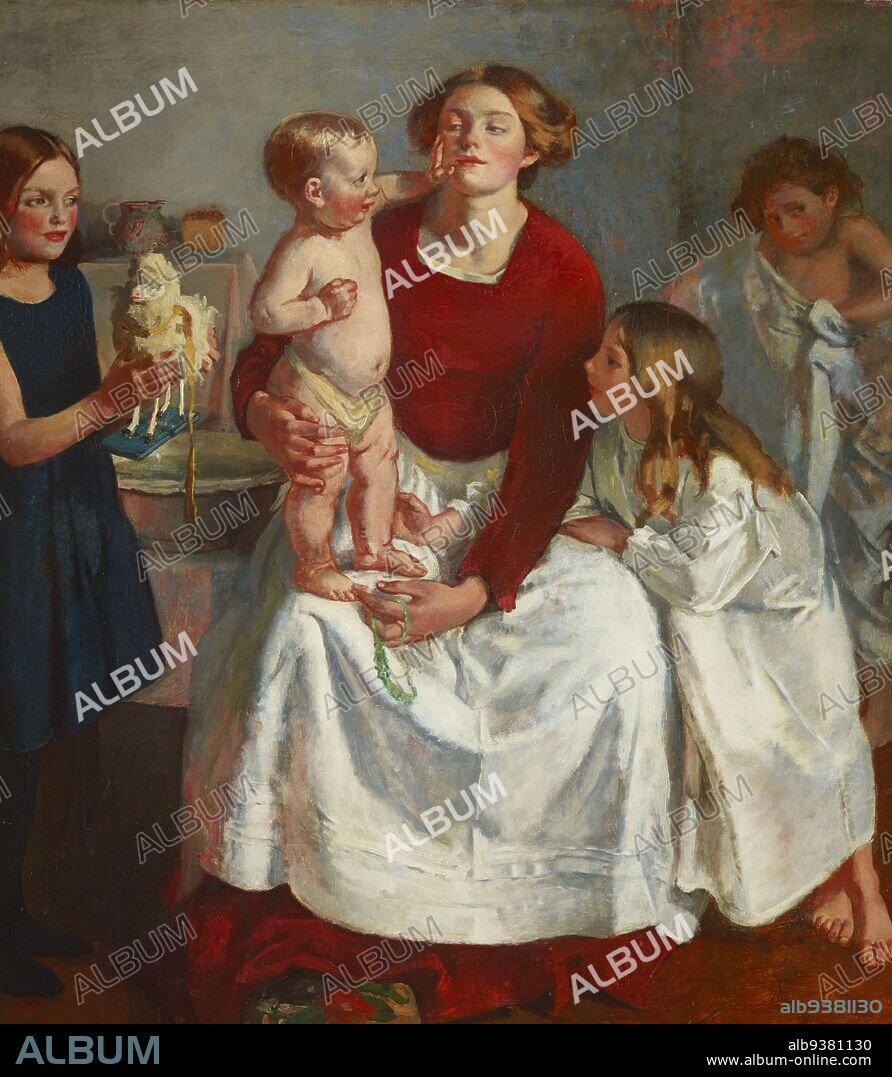 After the bath, Henry Tonks, artist, 1910-1911, England, oil painting.