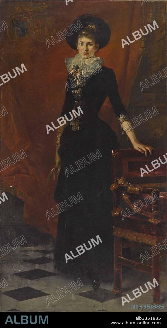 FRIEDRICH AUGUST VON KAULBACH. Archduchess Gisela of Austria (1856-1932), Princess of Bavaria.