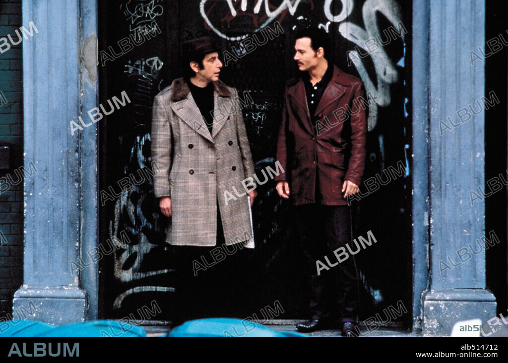 AL PACINO and JOHNNY DEPP in DONNIE BRASCO, 1997, directed by MIKE NEWELL. Copyright TRI STAR PICTURES.