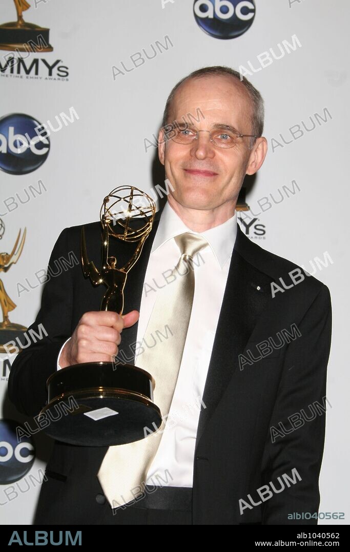 ZELJKO IVANEK. Sep 21, 2008 - Los Angeles, California, USA - Emmys 2008: Actor ZELJKA IVANEK with the award for 'Outstanding SUpporting Actor in a Drama Series' for 'Damages' in the press room at the 60th Annual Primetime Emmy Awards held at the Nokia Theater in Los Angeles. 21/09/2008