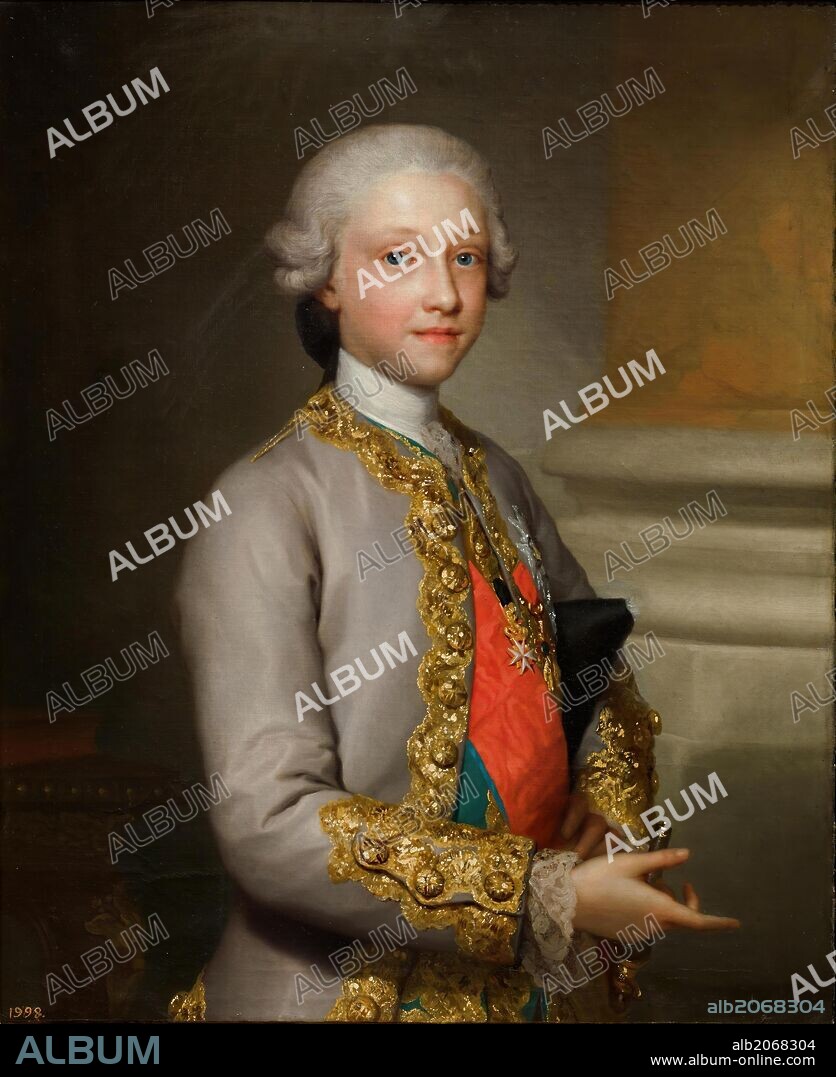 ANTON RAPHAEL MENGS. Anton Rafael Mengs / 'Infante Gabriel of Spain', 1765-1767, German School, Oil on canvas, 82 cm x 69 cm, P02196.