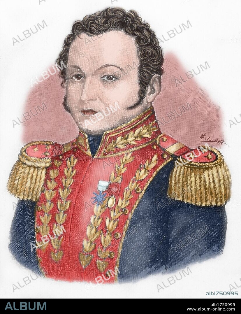 Jose Antonio Paez (1790-1873). Venezuelan militar and politician. President of Venezuela on three times (1830-1835, 1839-1843, 1861-1863).