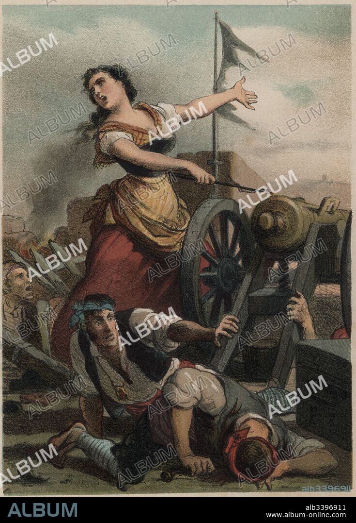 Agustina Zaragoza Doménech (1786-1857), heroína del sitio de Zaragoza, conocida como Agustina de Aragón.