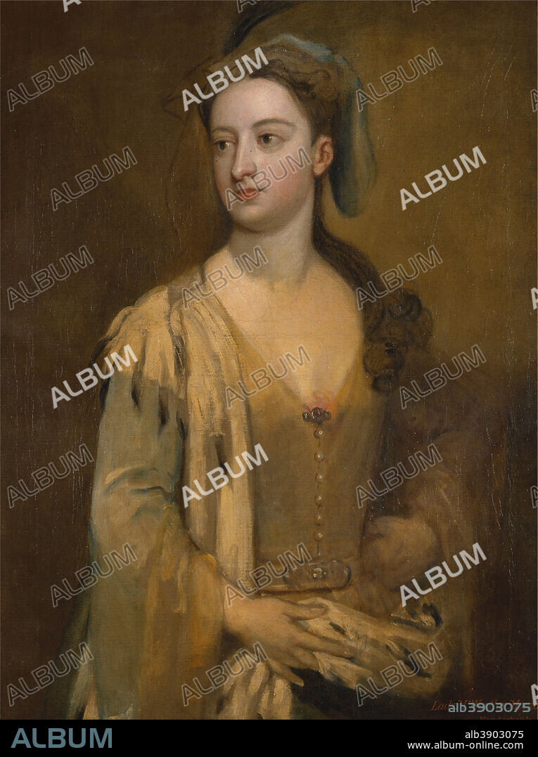 GODFREY KNELLER. A Woman Called Lady Mary Wortley Montagu. Date/Period: Between 1715 and 1720. Painting. Oil on canvas. Height: 892 mm (35.11 in); Width: 692 mm (27.24 in).