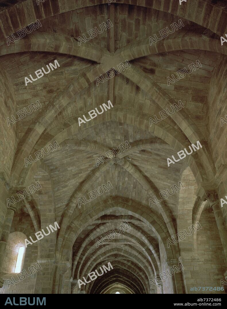 DETALLE DE LAS BOVEDAS DE CRUCERIA DE LA NAVE DE LA IGLESIA.
