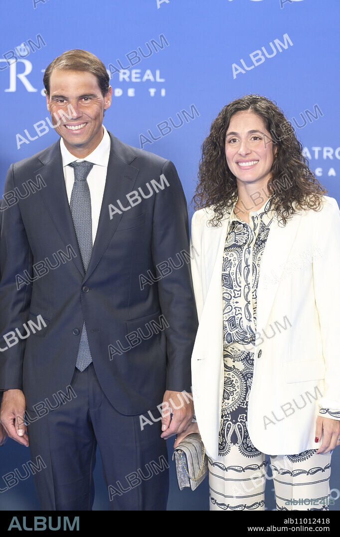 Rafael Nadal, Xisca Perello attends Telefónica's centenary commemorative gala at Royal Theatre on April 19, 2024 in Madrid, Spain.