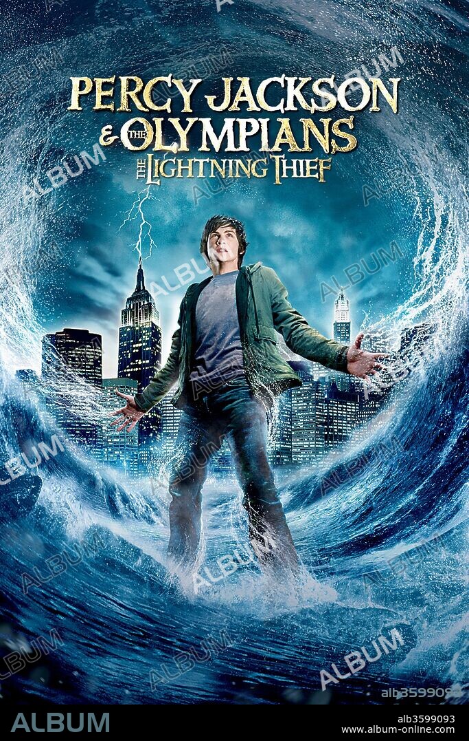 Poster de PERCY JACKSON Y EL LADRON DEL RAYO, 2010 (PERCY JACKSON & THE OLYMPIANS: THE LIGHTNING THIEF), dirigida por CHRIS COLUMBUS. Copyright 1492 PICTURES/FOX 2000 PICTURES/IMPRINT ENTERTAINMENT.