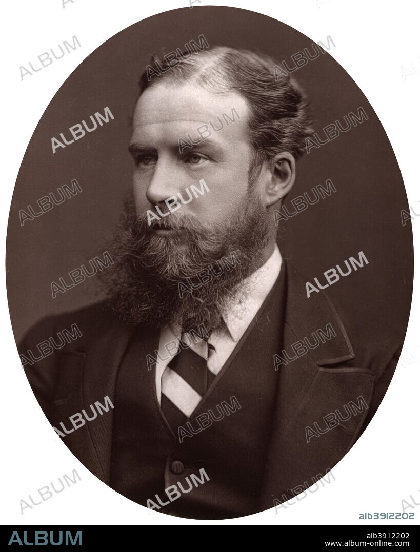 Sir John Lubbock, Bart, MP, FRS, Vice-Chancellor of the University of London, 1877. Lubbock (1834-1913) was an English banker, archaeologist, naturalist and politician. His Prehistoric Times, first published in 1865, was one of the most influential archaeological books of the 19th century. In it he coined the terms Palaeolithic and Neolithic for the first time. He also carried out research into the behaviour of ants and other insects. From Men of Mark: a gallery of contemporary portraits of men distinguished in the Senate, the Church, in science, literature and art, the army, navy, law, medicine, etc. Photographed from life by Lock and Whitfield, with brief biographical notices by Thompson Cooper. (London, 1876-1883).