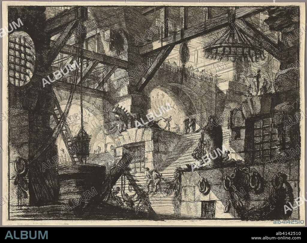 The Well, plate 13 from Imaginary Prisons. Giovanni Battista Piranesi; Italian, 1720-1778. Date: 1761. Dimensions: 400 x 544 mm (image); 406 x 550 mm (plate); 418 x 565 mm (sheet). Etching and engraving on heavy ivory laid paper. Origin: Italy.