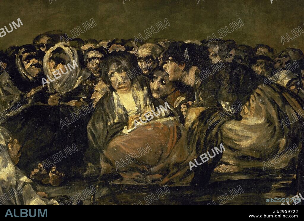Francisco de Goya y Lucientes (1746-1828). Spanish painter. The Great He-Goat, 1820-1823. Detail. Prado Museum. Madrid. Spain.
