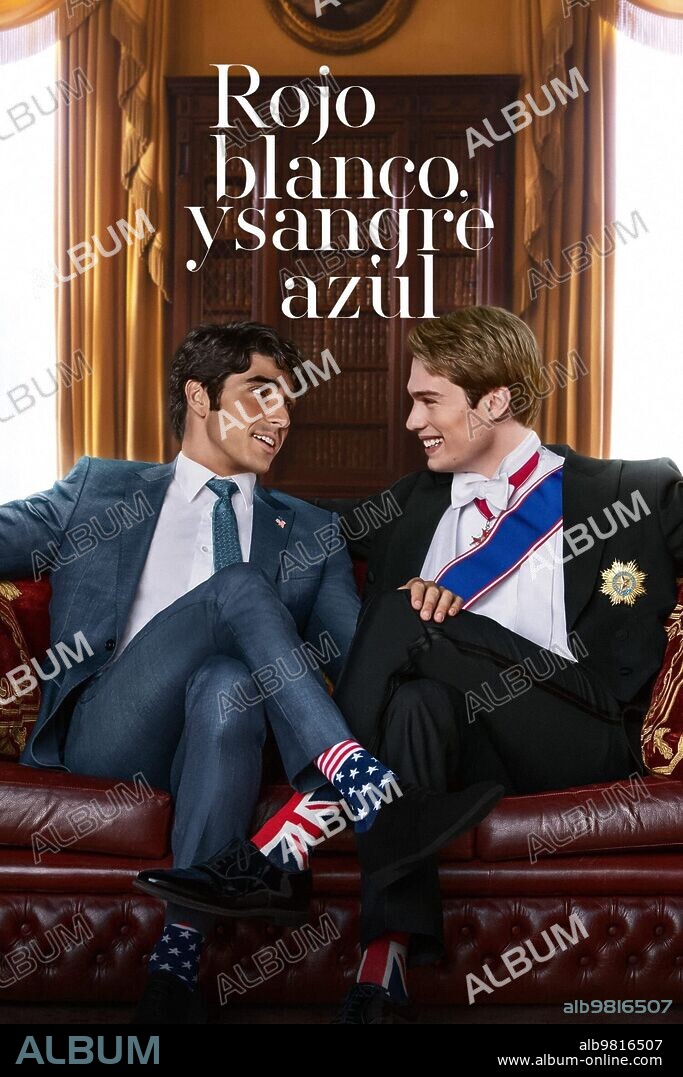 Poster of RED WHITE & ROYAL BLUE, 2023, directed by MATTHEW LOPEZ. Copyright AMAZON STUDIOS.