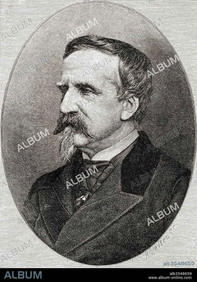 Henri Eugène Philippe Louis d'Orléans, duc d'Aumale, 1822 – 1897. Leader of the Orleanists, a political faction in 19th century France associated with constitutional monarchy. From The Century Illustrated Monthly Magazine, published 1884.