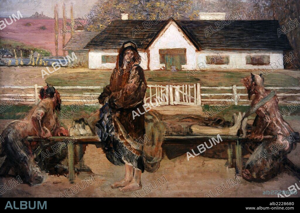 ARTE S. XX. POLONIA. Jacek Malczewski (1854-1929). Pintor polaco, uno de los principales representantes del movimiento artístico conocido como la Joven Polonia. "Retorno a la Patria", 1911. Museo de la Galería Nacional "National Museum Gallery". Cracovia. Polonia.