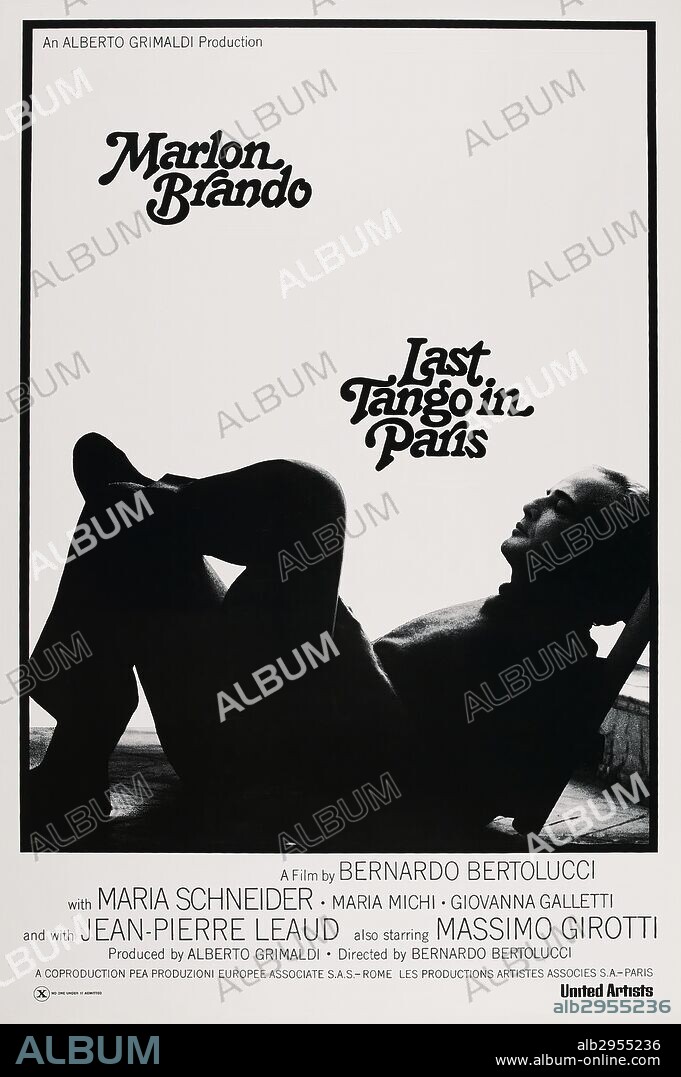 Poster of LAST TANGO IN PARIS, 1972 (ULTIMO TANGO A PARIGI), directed by BERNARDO BERTOLUCCI. Copyright UNITED ARTISTS.