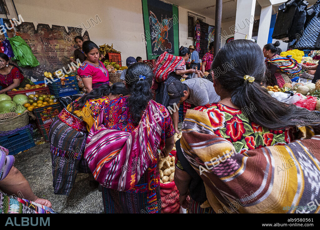 mercado tradicional, Chichicastenango, Quiché, Guatemala, America Central.