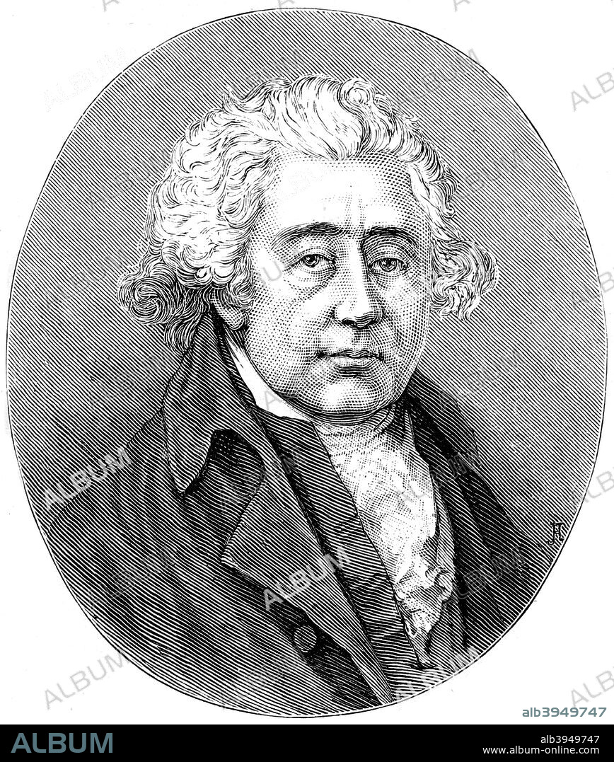 Matthew Boulton, English manufacturer and engineer, c1880. Works owner Matthew Boulton (1728-1809) and Scottish engineer and inventor James Watt (1736-1819) formed a partnership in 1773 to produce steam engines. Boulton's factory at Soho, near Birmingham, produced the first of the revolutionary steam engines designed by Watt. By the early 19th century over 500 Boulton and Watt engines were being used in Britain's mines and factories. A print from Great Industries of Great Britain, Volume I, published by Cassell Petter and Galpin, (London, Paris, New York, c1880).