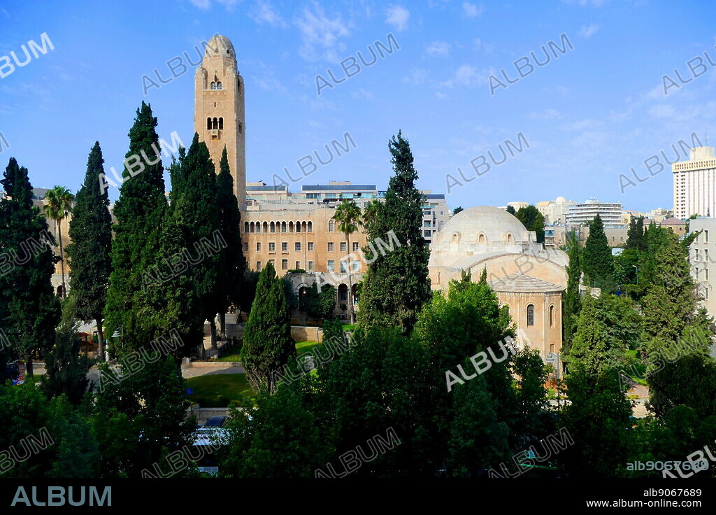 Jerusalem International YMCA is a YMCA branch in Jerusalem, Israel. In 1924, Archibald Clinton Harte, General Secretary of the International YMCA, raised the sum of one million dollars towards the construction of the building. The building was designed by the American architect Arthur Loomis Harmon of Shreve, Lamb and Harmon, who designed the Empire State Building.