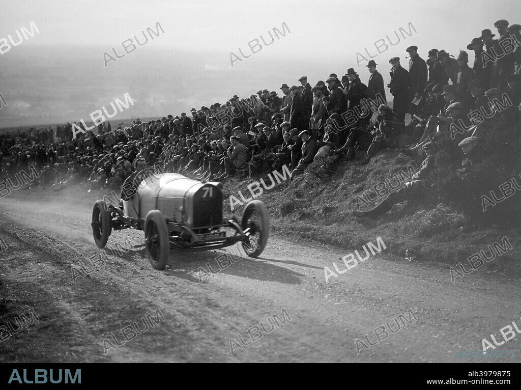 Bentley  2996 cc. Vehicle Reg. No.  ME1884.  Event Entry No: 71 Driver: Clement, F.C. Time: 32 sec. No. 1 T.T. car, Chassis no. 42. Place: Essex M.C. Kop Hillclimb. Date: 25.3.22.