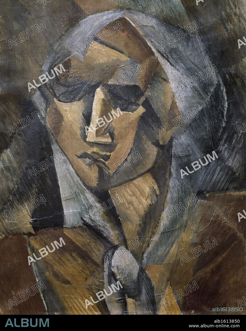 Head of a Woman by Georges Braque, Circa 1906-1907, (1882-1963), France, Paris, Muse National d'Art de Moderne.