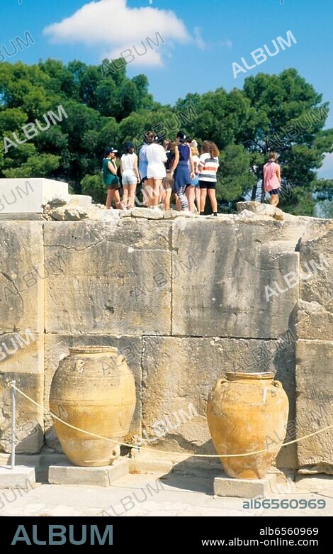 Griechenland, Kreta, Festos (Phaistos), am Magazin.