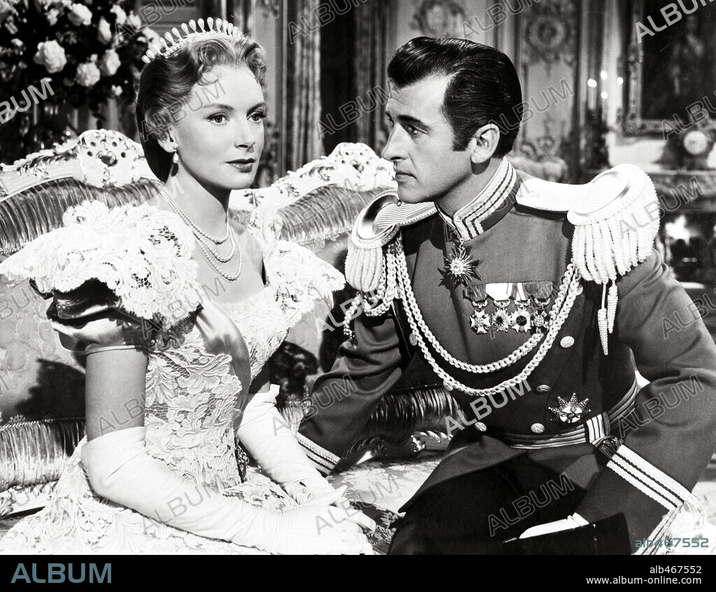 DEBORAH KERR et STEWART GRANGER dans THE PRISONER OF ZENDA, 1952, réalisé par RICHARD THORPE. Copyright M.G.M.