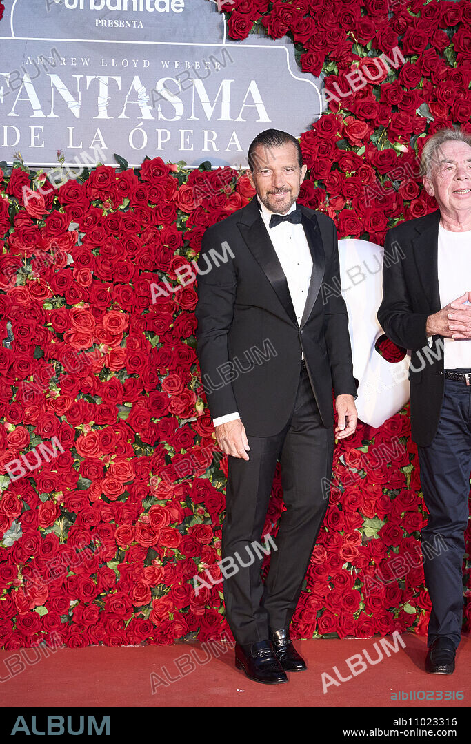 Antonio Banderas attends The Phantom of the Opera Premiere at Albeniz Theatre on October 3 2023 in Madrid Spain. Album alb11023316
