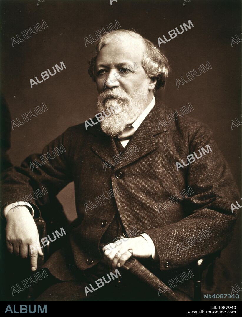 Robert Browning. The Portrait. no. 1-15. London, 1877. Robert Browning (1812-1889). Portrait. English poet.  Image taken from The Portrait. no. 1-15.  Originally published/produced in London, 1877. . Source: P.P.1931.pcg,. Language: English.