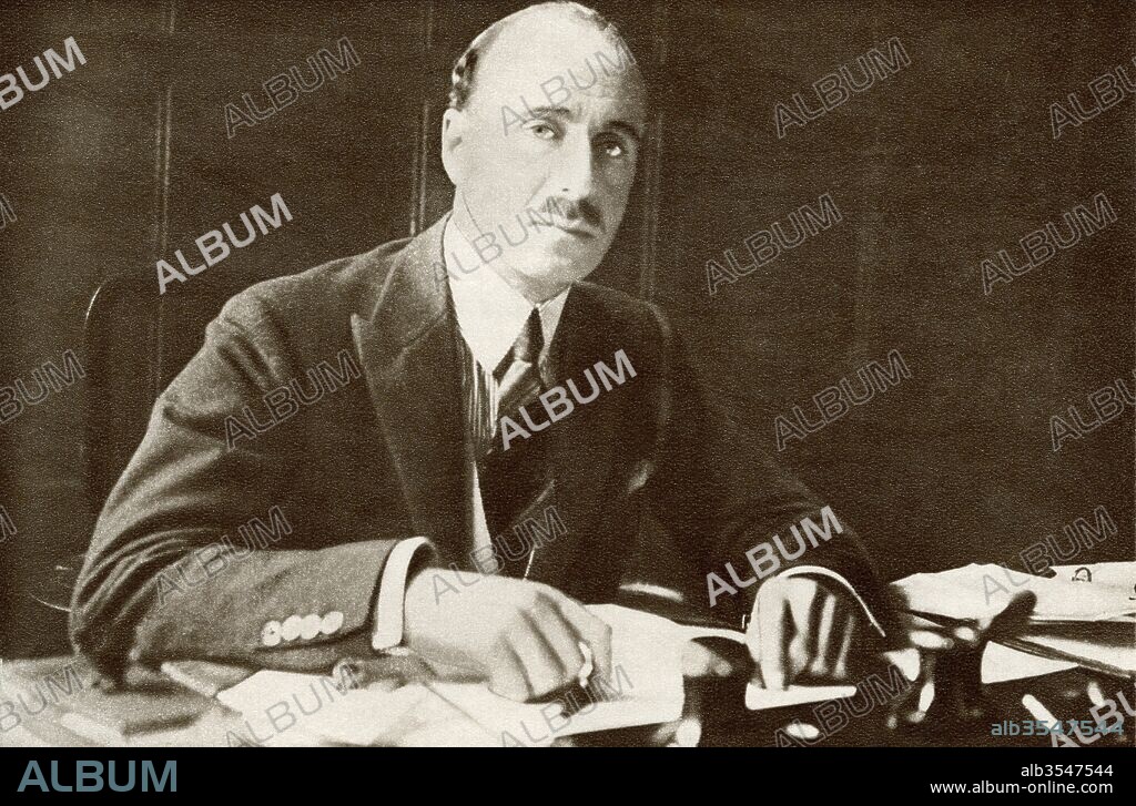 Clarence Charles Hatry, 1888–1965. Company promoter, financier, bankrupt, bookseller and publisher. From The Story of 25 Eventful Years in Pictures published 1935.