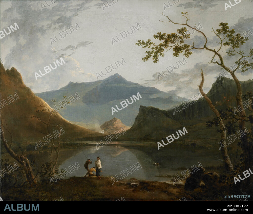 RICHARD WILSON. Snowdon from Llyn Nantlle. Date/Period: 1765 - 1766. Painting. Oil on canvas. Height: 1,010 mm (39.76 in); Width: 1,270 mm (50 in).