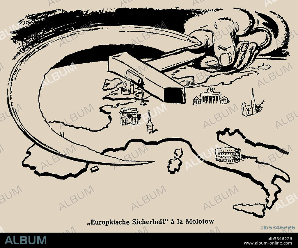 ANONYMOUS. European Security, Molotov-style (from Wiener Kurier).