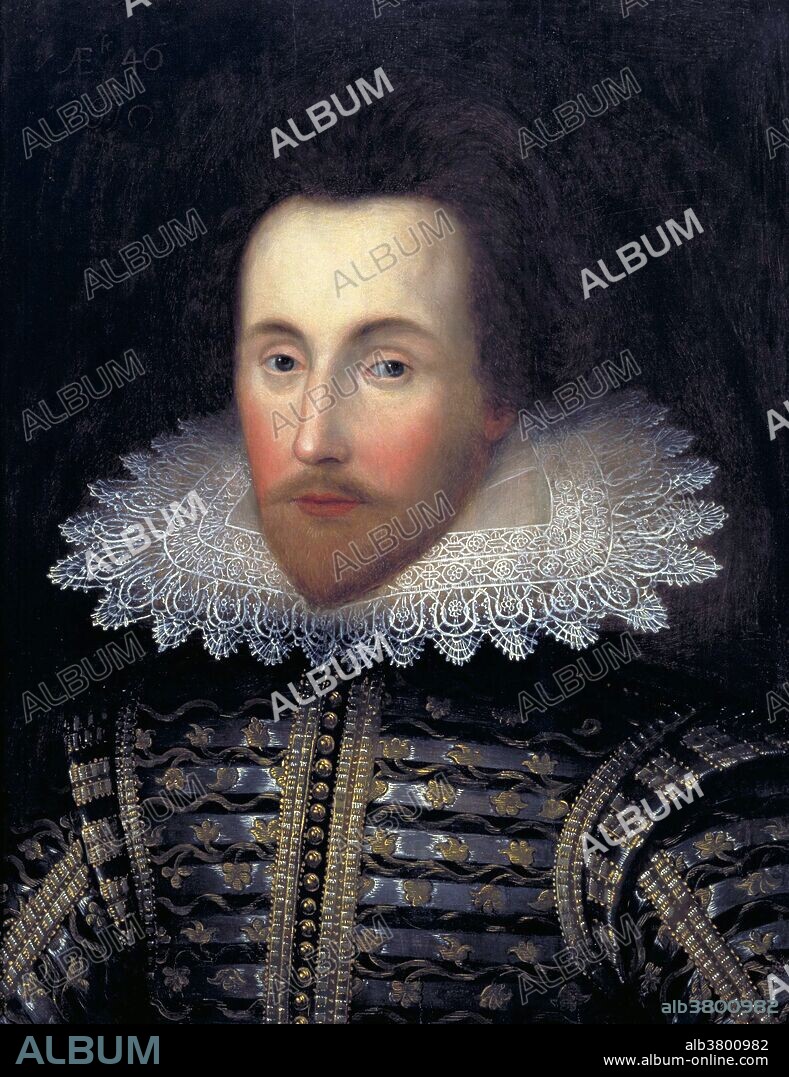 Entitled: "Janssen Portrait of Shakespeare. Early 1610's, altered before 1770." William Shakespeare (baptized April 26, 1564 - April 23, 1616) was an English poet and playwright, regarded as the greatest writer in the English language. His plays have been translated into every major living language and are performed more often than those of any other playwright. Shakespeare produced most of his known work between 1589 and 1613. His early plays were mainly comedies and histories. He then wrote mainly tragedies until about 1608, including Hamlet, King Lear, Othello, and Macbeth, considered some of the finest works in the English language. In his last phase, he wrote tragicomedies, romances, and collaborated with other playwrights. Shakespeare was a respected poet and playwright in his own day, but his reputation did not rise to its present heights until the 19th century. His plays remain highly popular today and are constantly studied, performed, and reinterpreted in diverse cultural and political contexts throughout the world. Shakespeare died 1616, at the age of 52, within a month of signing his will, a document which he begins by describing himself as being in "perfect health". There is no surviving contemporary source that explains how or why he died.