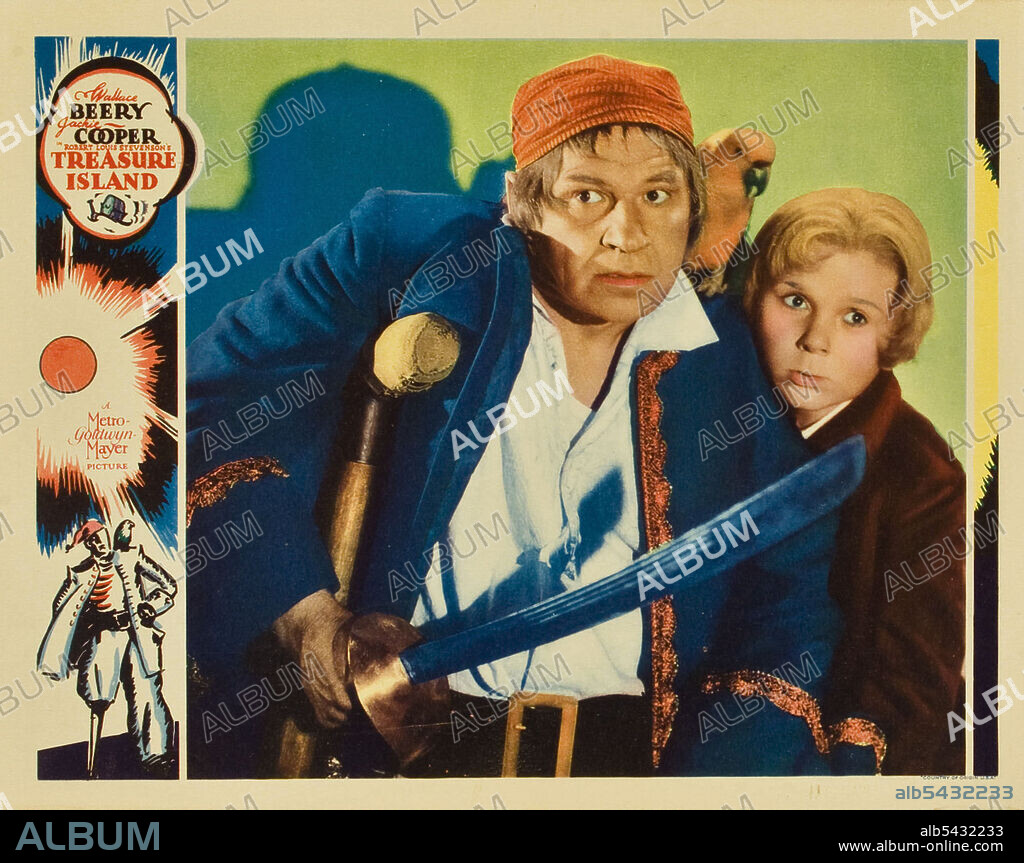 JACKIE COOPER y WALLACE BEERY en LA ISLA DEL TESORO, 1934 (TREASURE ISLAND), dirigida por VICTOR FLEMING. Copyright M.G.M.