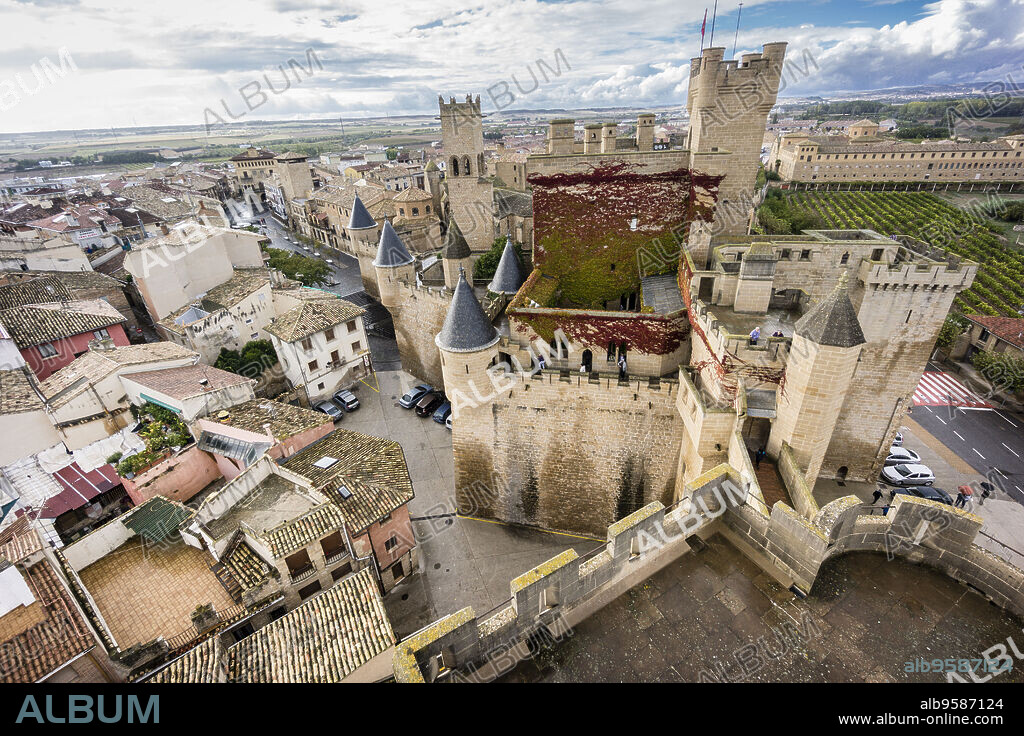 castillo palacio de Olite,comunidad foral de Navarra, Spain.