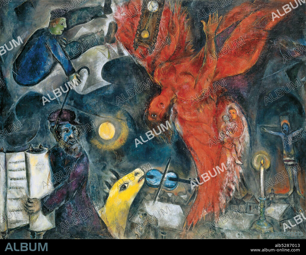 MARC CHAGALL. The Falling Angel.