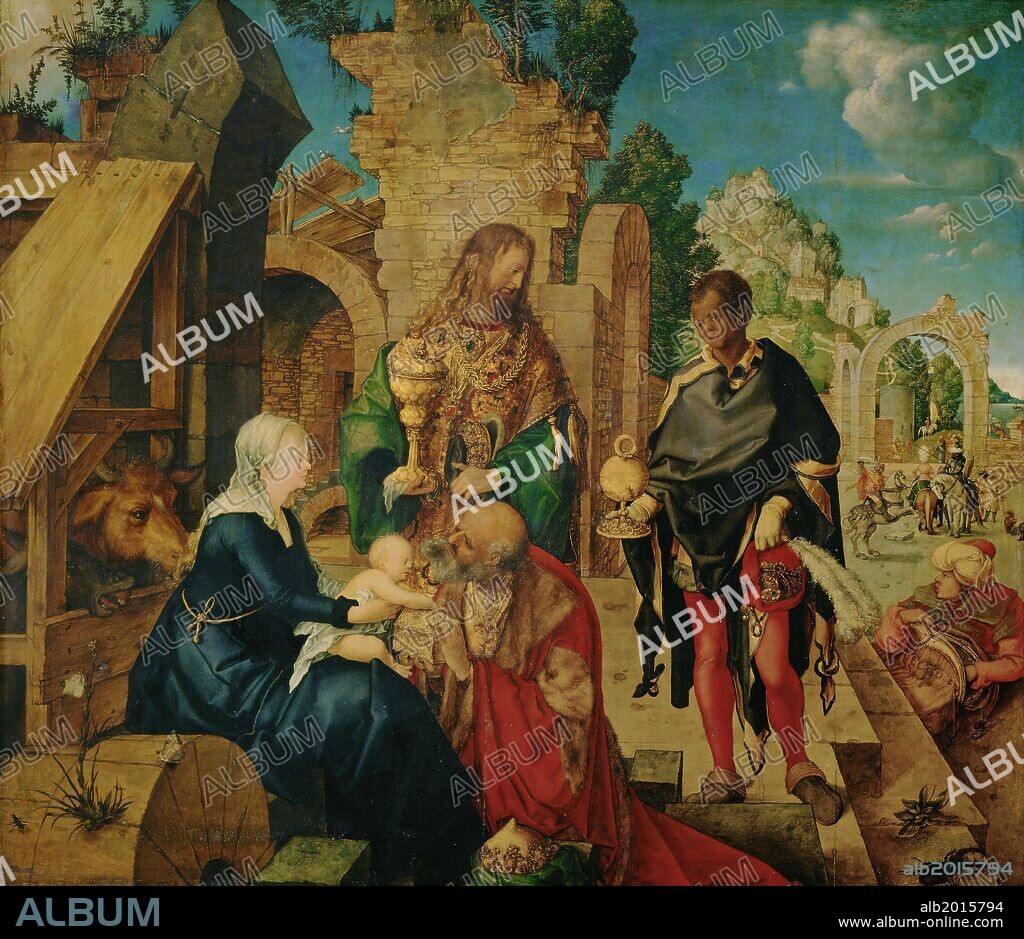ALBRECHT DÜRER. Alberto Durero / 'Adoration of the Magi', 1504, Oil on wood, 99 x 113.5 cm.