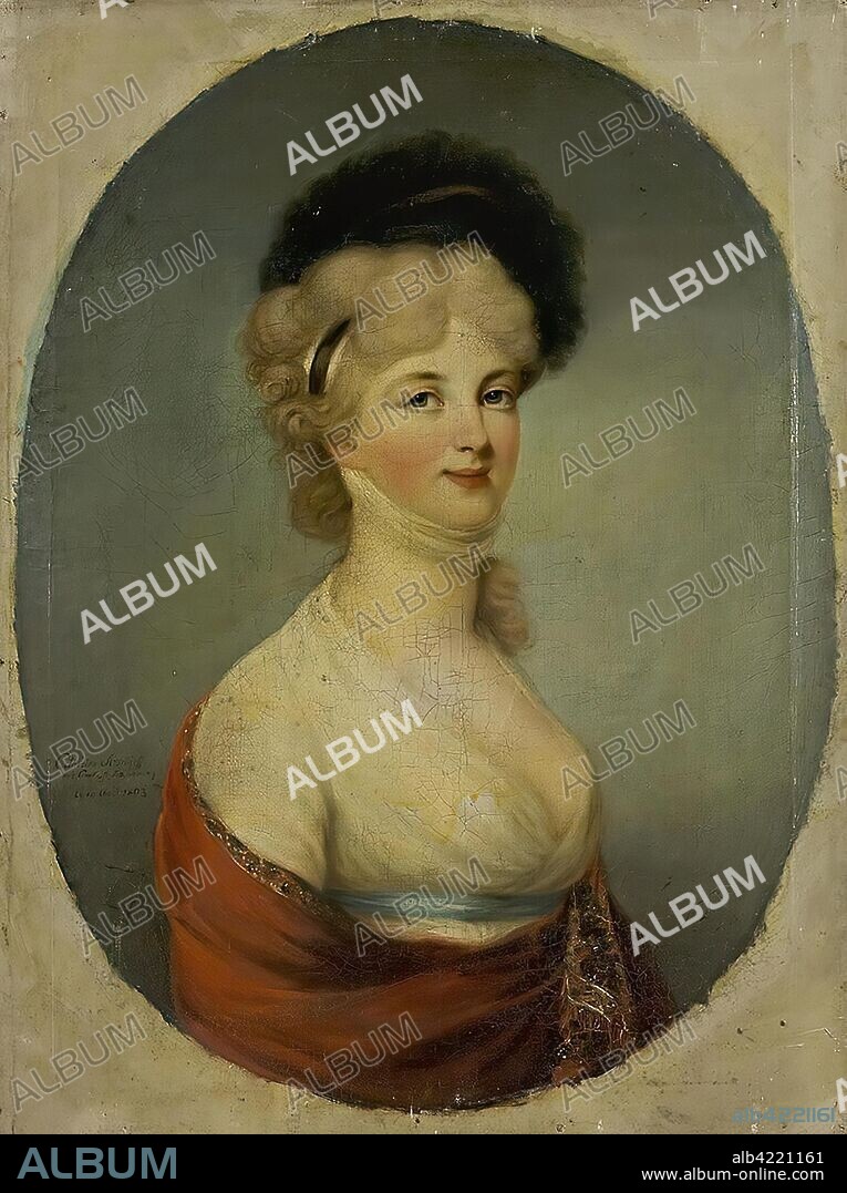 EKATERINA ARSENYEVA. 'Portrait of Grand Duchess Alexandra Pavlovna'. Russia, 1803. Dimensions: 93,8x70 cm.
