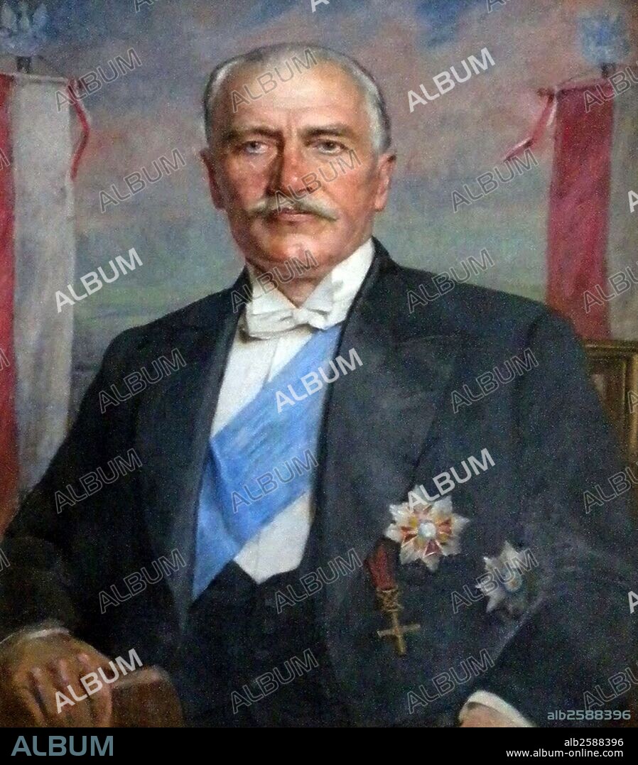 Portrait of Ignacy Moscicki (1867-1946) Polish chemist, politician, and President of Poland. Dated 1926.